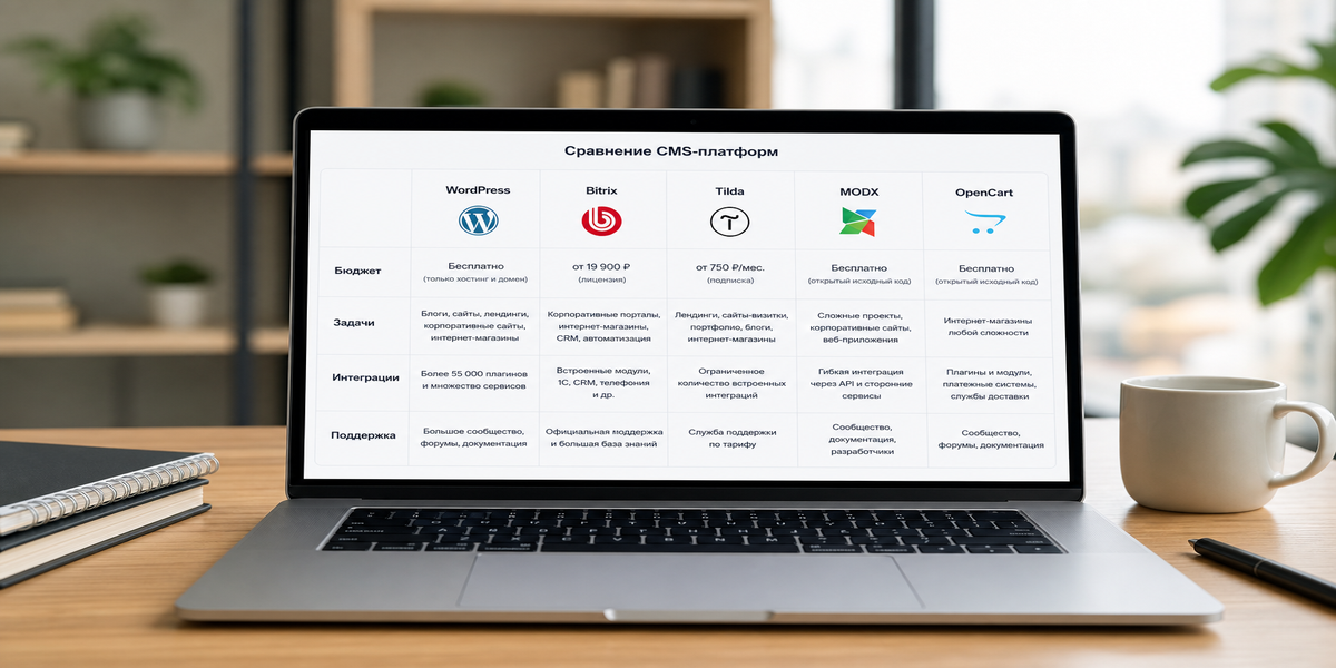 Критерии выбора CMS: задачи бизнеса, интеграции, поддержка и масштабирование
